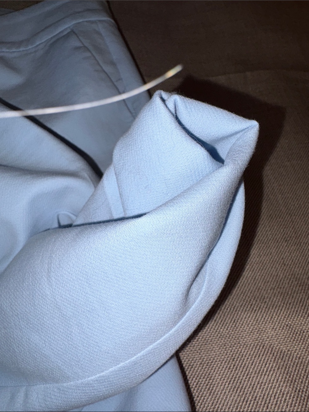 Ann Taylor Factory Light Blue Straight-Leg Women's Pants - Picture 5 of 5